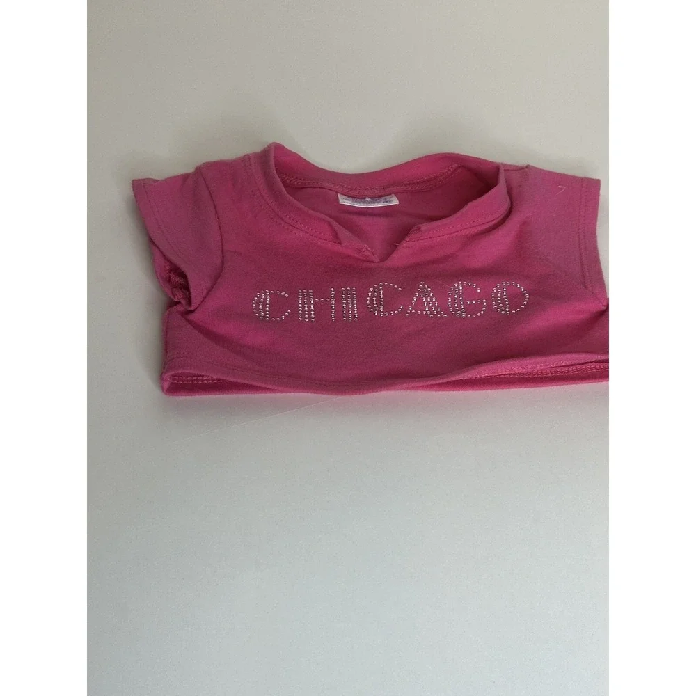 Build A Bear Chicago T-Shirt Pink